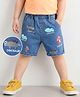Mark & Mia Denim Knee Length Shorts With Dino Print - Blue