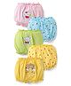 Doodle Poodle 100% Cotton Bloomers With Hearts Butterfly & Rainbow Print Pack Of 5 - Multicolour