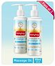 Babyhug Mineral Oil Free Daily Massage Oil with Goodness of 7 Oils (Olive, Coconut, Sesame, Almond, Wheat Germ, Jojoba & Aloe Vera) - Pack of 2- 100 ml Each