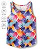 Pine Active Knit Sleeveless Tank T-Shirt With Floral Print - Multicolor