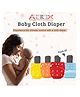 AEREX Reusable Baby Cloth Diapers For 6 Months to 3 Years With Insert Pads Leak Proof Washable Diapers For New Born Babies Adjustable Pocket Cloth Diaper Nappies (Multicolor, Pack of 4)