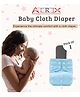 AEREX Reusable Baby Cloth Diapers For 1 Months to 12 Months With Black Insert Pads Leak Proof Washable Diapers For New Born Babies Adjustable Pocket Cloth Diaper Nappies (Multicolor, Pack of 1)