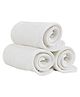 AEREX Reusable White Inserts Pads for Diapers Bamboo Charcoal Inserts Liners Natures Cloth Diaper Liner Wet Free Booster Inserts Nappy Inserts for Baby Cloth Diapers (Pack of 4)