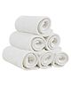 AEREX Reusable White Inserts Pads for Diapers Bamboo Charcoal Inserts Liners Natures Cloth Diaper Liner Wet Free Booster Inserts Nappy Inserts for Baby Cloth Diapers (Pack of 10)