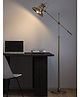 Divine Trends Modern Reading Task Floor Lamp Standing Focused Light Adjustable Height and Moveable Brass Antique finish