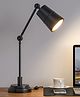 Divine Trends Study Desk Office Reading Table Lamp Black Polished with Adjustable Moveable Head and Body