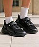 Pine Kids School Shoes with Velcro Closure - Black