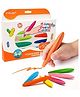 YPLUS Triangular Peanut Toddlers Crayons Set Of 12