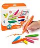 YPLUS Triangular Peanut Toddlers Crayons Set Of 24