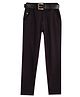CAVIO Lycra Solid Trousers With Belt - Violet