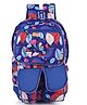 Baby Girl Medium Backpack Polyester DESIGNER FLOWER PRINT School office Backpack for Girls Waterproof Bag Color Royal Blue- 16.5 Inch