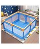 Dawnwake  Baby Playpen with Safety Lock & Suction Cup and Hand Grip Ring, Not Foldable Play Fence, up for Toddlers and Kids -Blue)