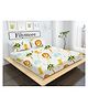 Filymore Lion double Bedsheet for kids room Made with super soft microfiber Double Bedsheet with 2 Pillow Covers Size 90x90 Inch Pillow Cover Size 17 X 27 Inch, White and yellow