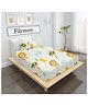Filymore Lion single Bedsheet for kids room Made with super soft microfiber Single Bedsheet with 1 Pillow Covers Size 90x60 Inch Pillow Cover Size 17 X 27 Inch, White and yellow