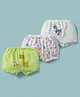 Bodycare Cotton Knit Bloomer With Animal Print Pack Of 3 - Light Green & White