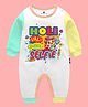 The Peppy Tend 100% Cotton Holi Theme Full Sleeves Holi Wali Pehli Selfie Text Printed Full Romper - Multi Colour