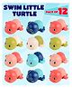 Fiddlerz Wind-Up Swimming Turtle Bath Toys for Babies Fun Floating Water Play Clockwork Swimming Action Bathtub Pool Toys Interactive Water Toys for Boys and Girls- (Pack of 12)