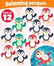 Fiddlerz Wind-Up Swimming Penguin Bath Toys for Babies Fun Floating Water Play Clockwork Swimming Action Bathtub Pool Toys Interactive Water Toys for Boys and Girls- (Pack of 12)