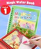 Fiddlerz Magic Water Book Doodle for Kids Self Drying Water Doodle Pen Educational Toy for Toddlers with Magic Pen Painting Board for Boys and Girls- (Pack of 1)