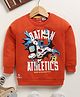 Biskid Cotton DC Comics Featuring Full Sleeves Batman Character Printed Sweatshirt - Orange