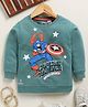 Biskid Cotton Marvels Featuring Full Sleeves Captain America Character Printed Sweatshirt - Light Green