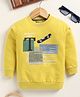 Biskid Cotton Full Sleeves Skateboard Printed Sweatshirt - Yellow