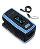 Dr. Odin A330N Pulse Oximeter | Blood Oxygen Saturation & Heart Rate Monitor  Low Battery Indicator (Black & Blue)