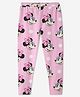 The Souled Store Cotton Elastane Mickey & Friends Featuring Minnie Mouse Printed Leggings - Pink