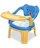 Tony Stark Plastic Chu-Chu Musical Baby Chair || Feeding Chair with Removable Tray|Strong and Portable High Musical Baby Chair for Kids, Toddlers, and Babies || 1-4 Years, Upto 30 Kgs -Blue & Yellow
