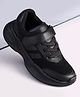 Pine Kids Velcro Closure Striped School Shoes - Black