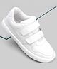 Pine Kids Velcro Closure School Shoes - White