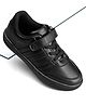 Pine Kids Velcro Closure Solid Color School Shoes - Black