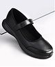 Pine Kids Velcro Closure Solid Color School Shoes - Black