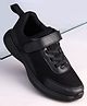Pine Kids Velcro Closure Solid Color School Shoes - Black