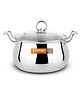 Orange Cookware Triply Stainless Steel Handi/Biryani Pot 4.0 litres with Glass lid