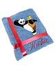 Li'll Pumpkins Panda Theme Personalized Embroidered 100% Cotton Bath Towel- Light Blue
