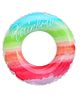 SYGA Rainbow Design Inflatable Swim Ring  Durable, Eco-Friendly PVC Pool Float for Safe and Fun Swimming, Suitable for Kids Ages 5-9 Years