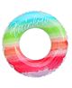 SYGA Rainbow Design Inflatable Swim Ring  Durable, Eco-Friendly PVC Pool Float for Safe and Fun Swimming