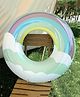 SYGA Colorful Rainbow Inflatable Swim Ring with Cloud Design Fun Pool Float Suitable for Ages