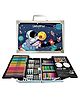 SYGA 145-Piece Watercolor Pen & Brush Set with Space Theme Double-Layer Portable Aluminum Box for Drawing & Coloring