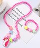 SYGA Pack of 2 Jewelry Set Unicorn Design - Pink