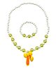 SYGA Pack of 2 Jewelry Set Bow Design - Yellow