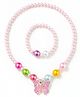 SYGA Pack of 2 Jewelry Set Butterfly Pearl Design - Pink