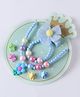 SYGA Pack of 7 Jewelry Set Flower Pearl Design - Sky Blue