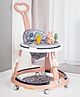 Mee Mee Premium Baby Rocker & Walker 3 in 1-7 Level Adjustable Height, Foot Mat & Musical Activity Tray High Backrest Cushioned Support - 360° Rotational - 6 Months to 2 Years - 15kg (Pink)