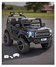 Ayaan toys Battery Operated Ride On Jeep with Music and Lights 2 to 7years -  BLACK