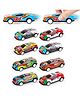 SUPER TOY 8 Unbreakable Racing Mini Diecast Car Models Set for Kids Pull Back Vehicles Metal Alloy Car - Red