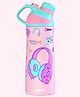 Rabitat  Zylo Cartoon Printed Vacuum Insulated Water Bottle Pink - 550 ml