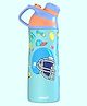 Rabitat  Zylo Cricket   Printed Vacuum Insulated Water Bottle Aqua Blue - 550 ml