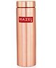 HAZEL Copper Water Bottle 750ml | water bottles for Office | Durable Bottles for Daily Use